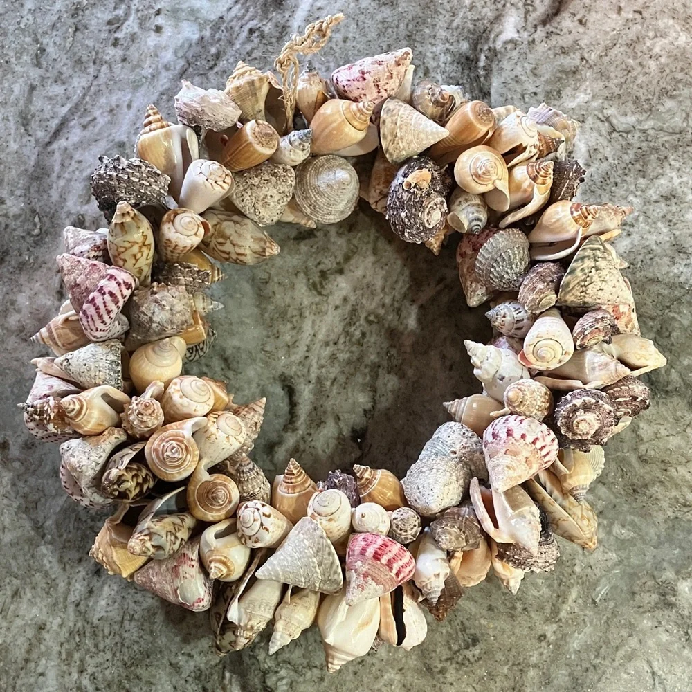 Natural Seashell Wreath/Candle Ring